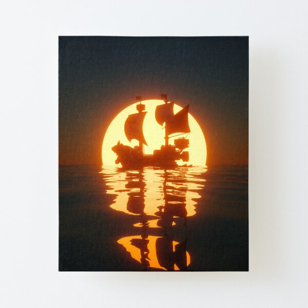 Thousand Sunny Canvas Mounted Print