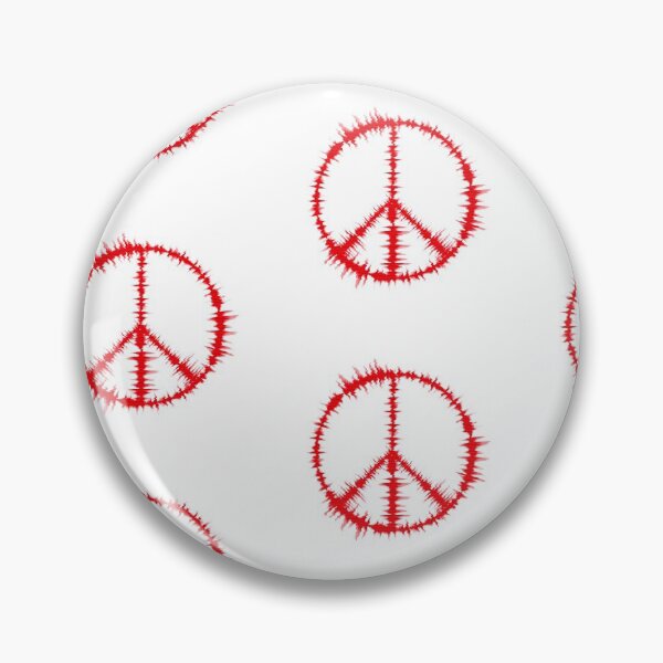 Item preview, Music wave with peace symbol(white and red) designed and sold by Junsu Lim.