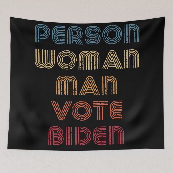 Artikelvorschau, Person Frau Mann Abstimmung Biden 2020 Vintage Retro Distressed entworfen und verkauft von RandomStuffShop.