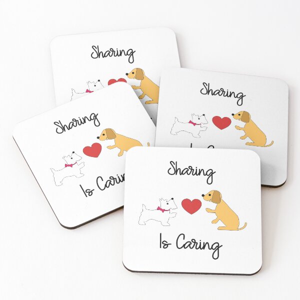 Item preview, Sharing Is Caring | Cute Dog Design designed and sold by Spektre-Co.
