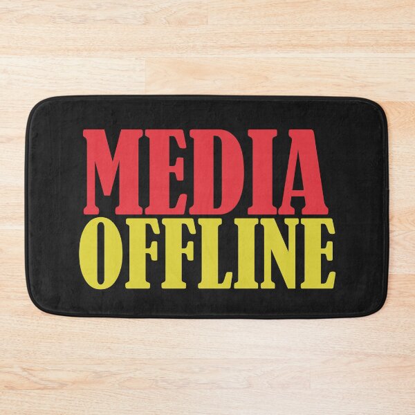 Item preview, Media Offline- Social Media Offline Typography- Red and Yellow designed and sold by EvaWolf.