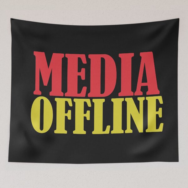 Item preview, Media Offline- Social Media Offline Typography- Red and Yellow designed and sold by EvaWolf.