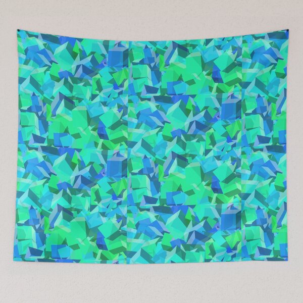 Item preview, blue and green cubes designed and sold by beatlechub.