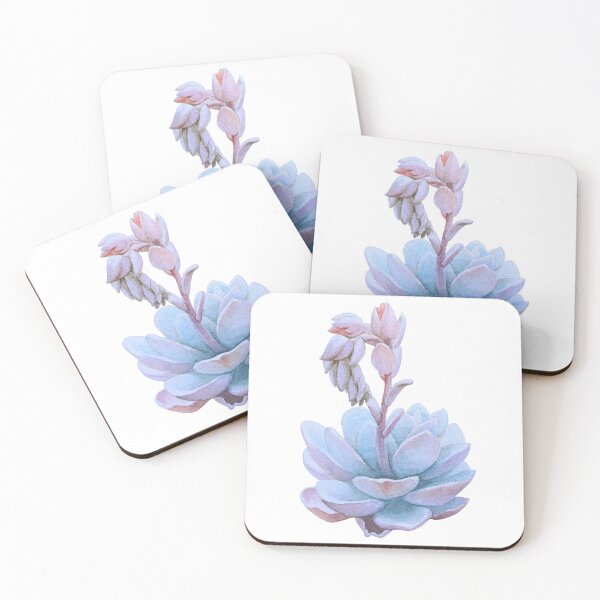 Item preview, Watercolor hand painted echeveria blossom designed and sold by sleeperr.