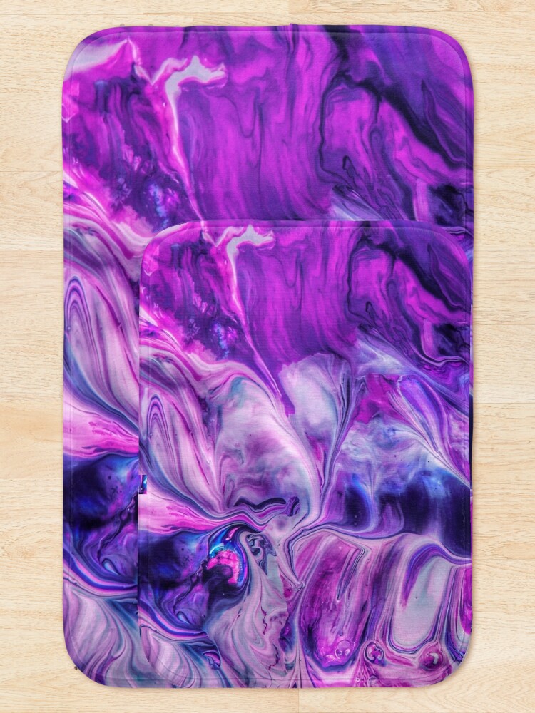 Alternate view of Purple Psychedelic Bath Mat