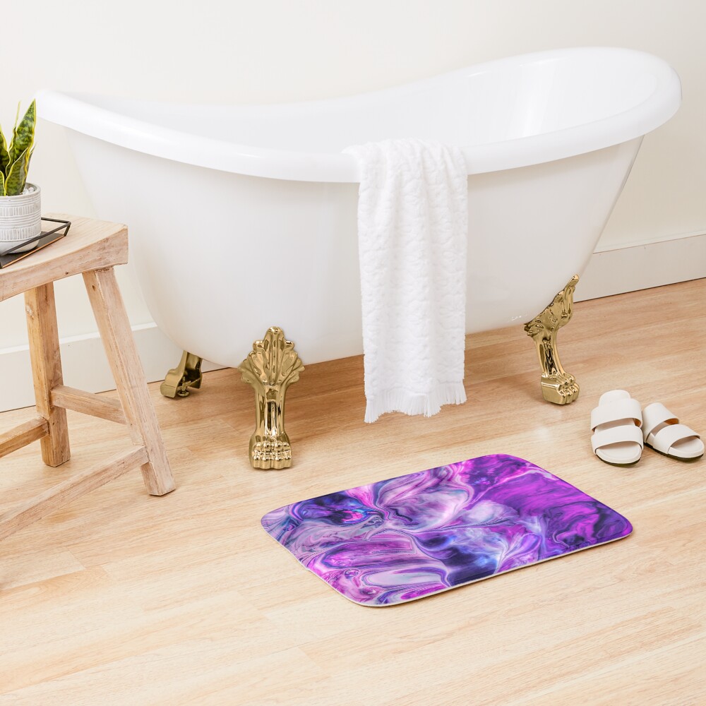 Purple Psychedelic Bath Mat