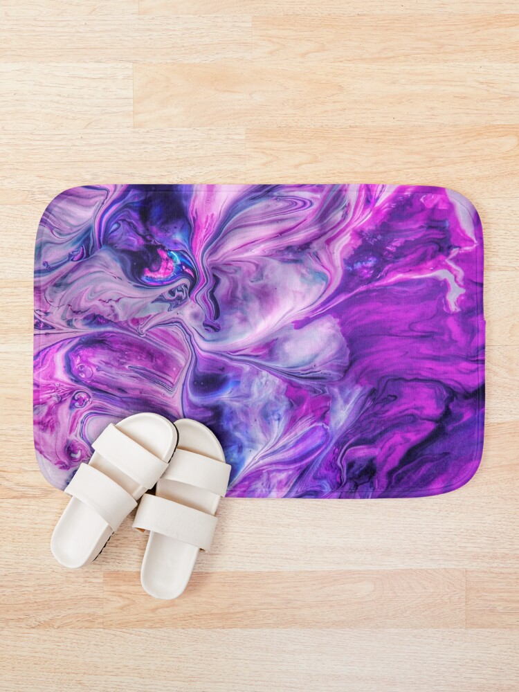 Alternate view of Purple Psychedelic Bath Mat