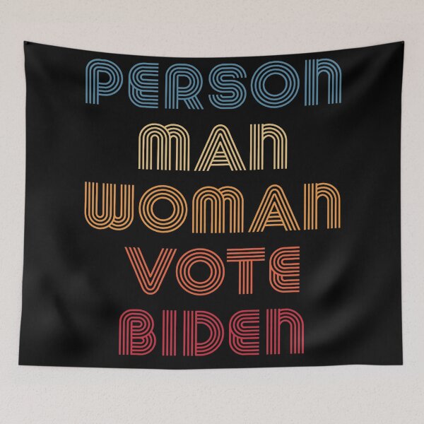 Artikelvorschau, Person Mann Frau Abstimmung Biden 2020 Vintage Retro entworfen und verkauft von RandomStuffShop.