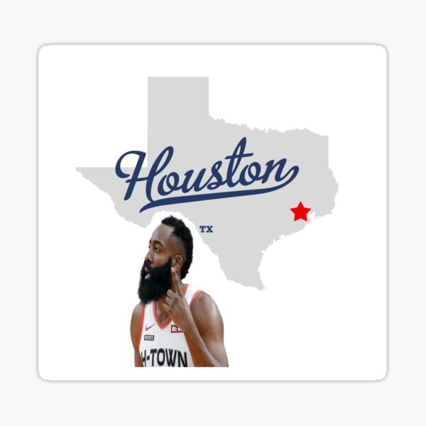 James Harden Houston Rockets Houston Texas Sticker For Sale By Rahulk Redbubble