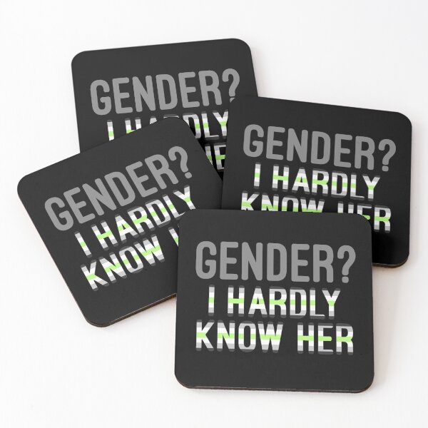 Item preview, Gender? Hardly know her - agender  designed and sold by meddlsome.