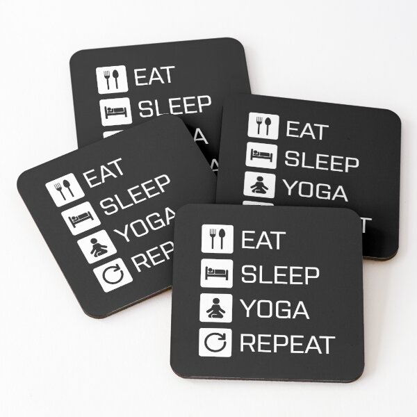 Item preview, Eat Sleep Yoga Repeat - white designed and sold by NVDesigns.