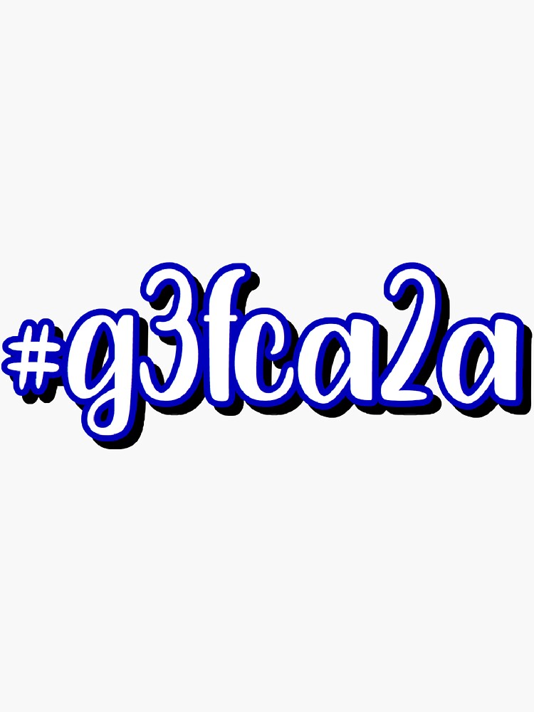 "g3fca2a" Sticker for Sale by ashlynrae Redbubble