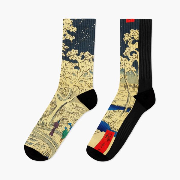Item preview, "Meguro taikobashi yūhinooka" by Ando Hiroshige designed and sold by Ukiyo-e World.