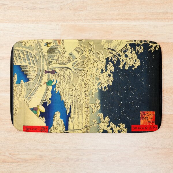 Item preview, "Meguro taikobashi yūhinooka" by Ando Hiroshige designed and sold by Ukiyo-e World.