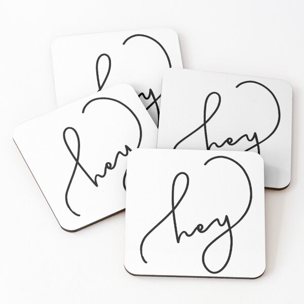 Item preview, Hey - Cursive Slanted designed and sold by doodlegraphy.