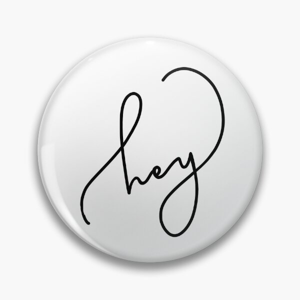 Item preview, Hey - Cursive Slanted designed and sold by doodlegraphy.