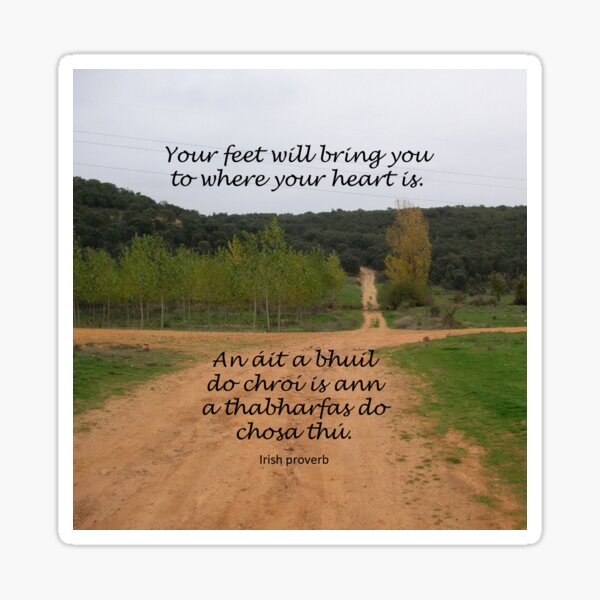 Your feet will bring you Sticker