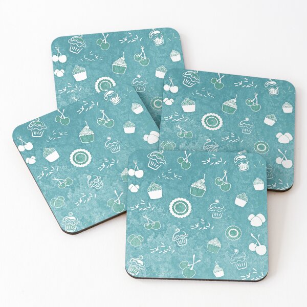Item preview, Cupcake Pastry Background - Grunge Turquoise designed and sold by serenaking.