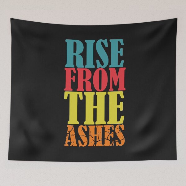 Item preview, Rise from the ashes- Colorful Retro Vintage typography designed and sold by EvaWolf.