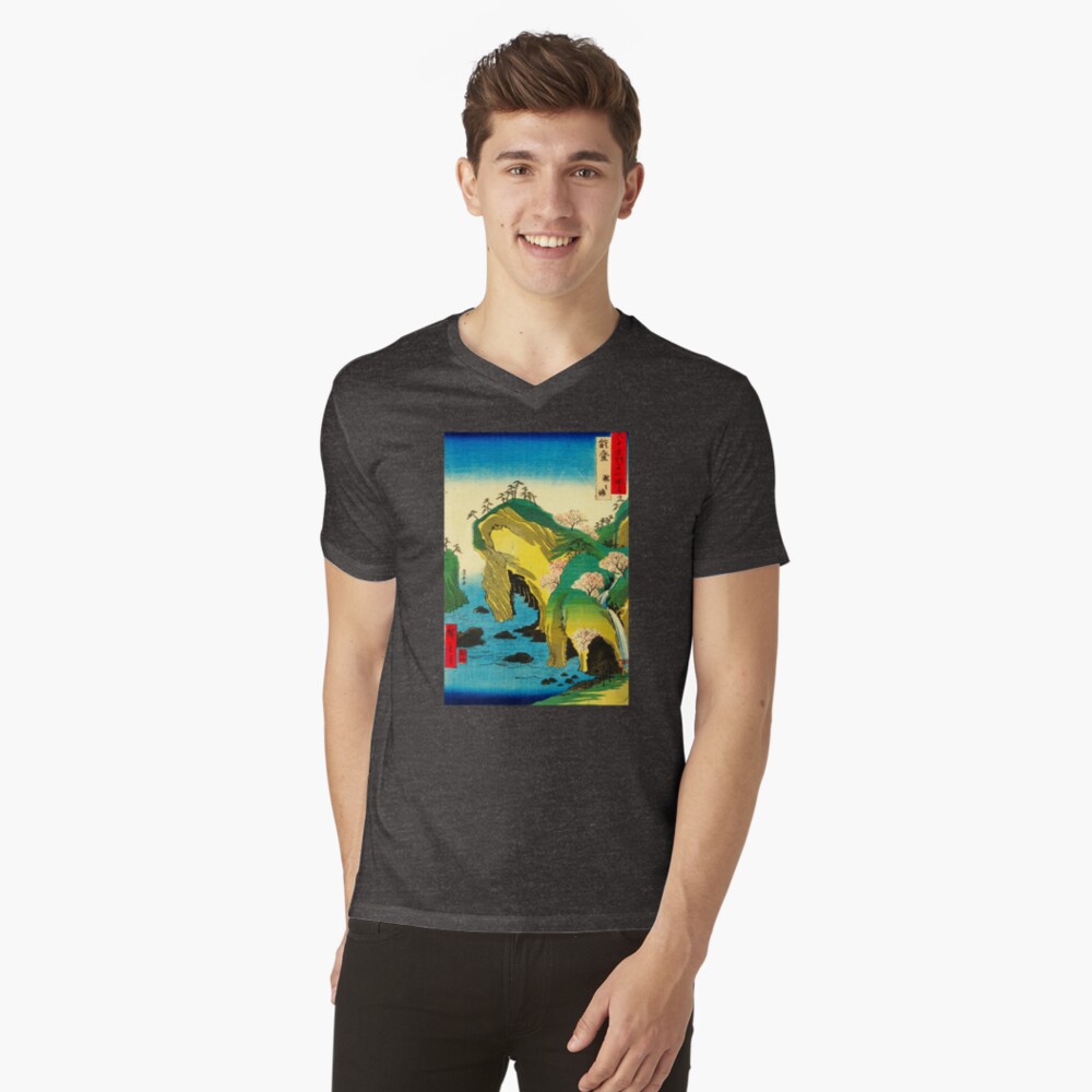 Item preview, V-Neck T-Shirt designed and sold by ukiyoeworld.
