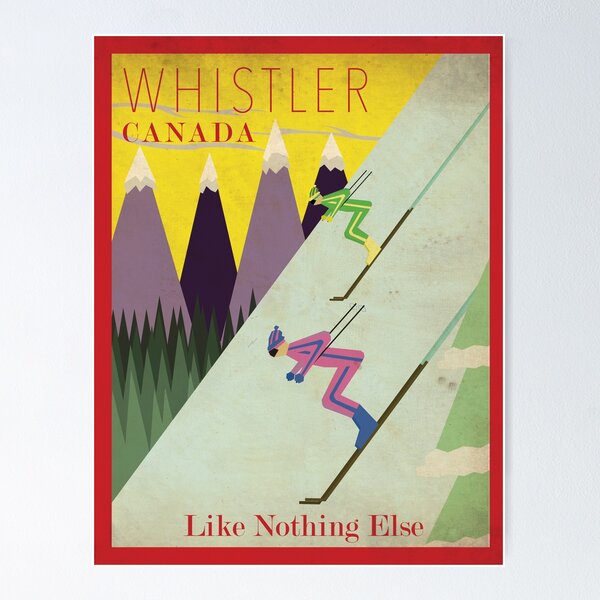 Item preview, Whistler Canada Ski Poster designed and sold by Simpson Graphics.