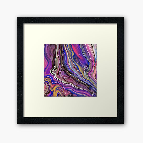 Trippy Psychedelic Framed Art Print