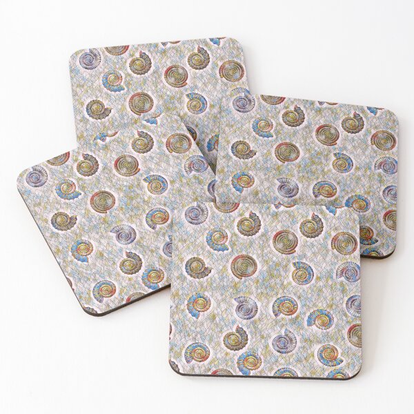 Item preview, Ammonite Ammonites Fossils Geology Paleontology Science Pattern designed and sold by PaleoArtistry.
