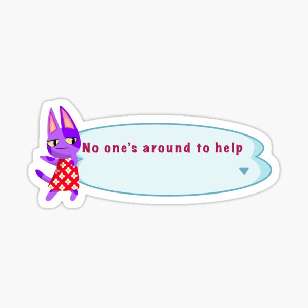 Sticker Niemand Ist Da Redbubble