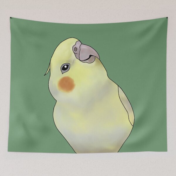 Item preview, Cockatiel And Tilted Head designed and sold by legitparrot.