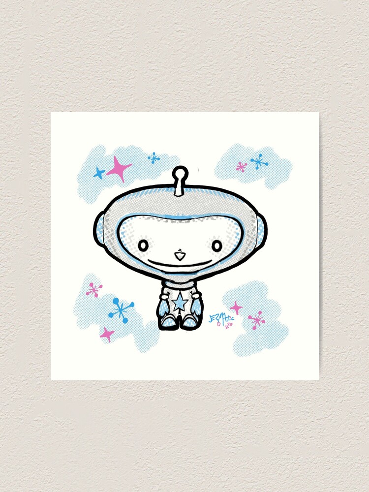 Thumbnail 1 of 3, Art Print, Space Noggin designed and sold by jeromatic.