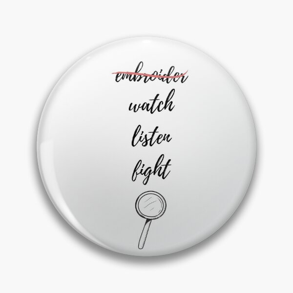 Item preview, Embroider, watch, listen, fight: Enola Holmes designed and sold by VickyKing.