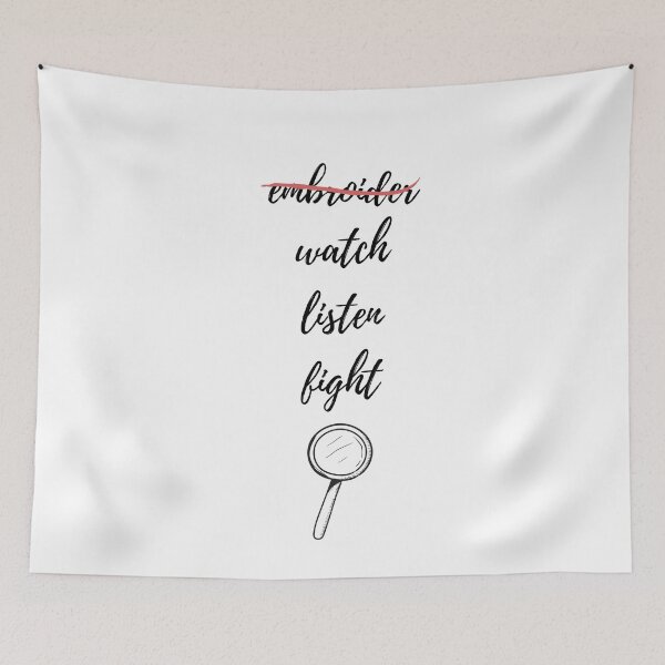 Item preview, Embroider, watch, listen, fight: Enola Holmes designed and sold by VickyKing.