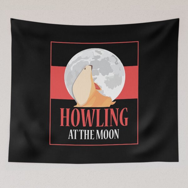 Item preview, Halloween Dog - Howling at the moon / TAGADOG designed and sold by tagadog.