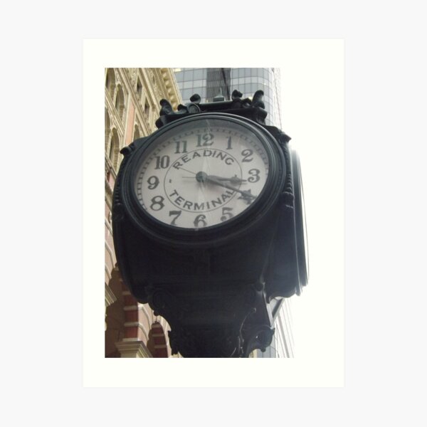 Classic Reading Terminal Clock, Market Street, Philadelphia, Pennsylvania Art Print