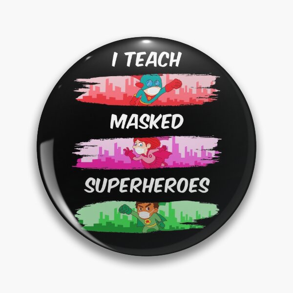 Item preview, I Teach Masked Superheroes Virtual Teaching Teacher designed and sold by yeknow.
