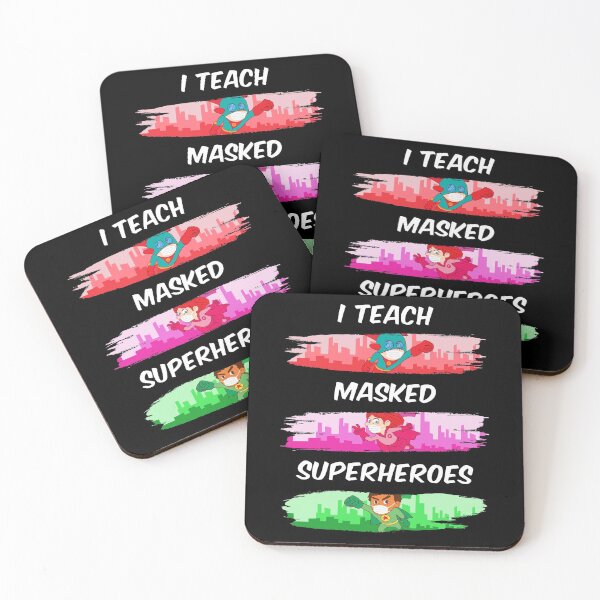 Item preview, I Teach Masked Superheroes Virtual Teaching Teacher designed and sold by yeknow.