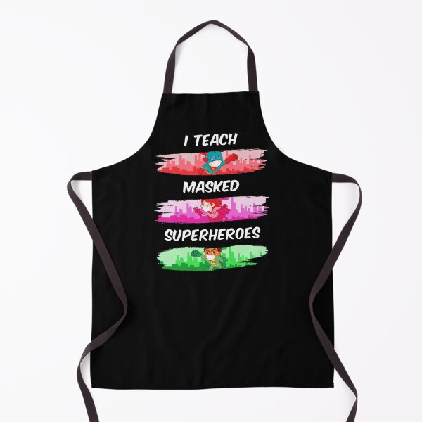 Item preview, I Teach Masked Superheroes Virtual Teaching Teacher designed and sold by yeknow.