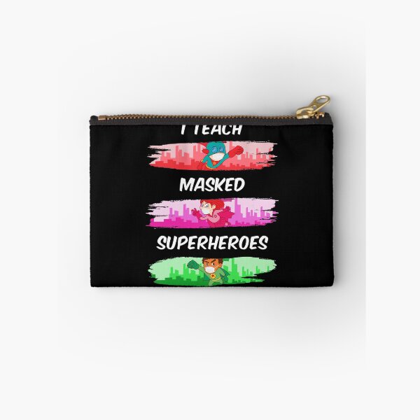 Item preview, I Teach Masked Superheroes Virtual Teaching Teacher designed and sold by yeknow.