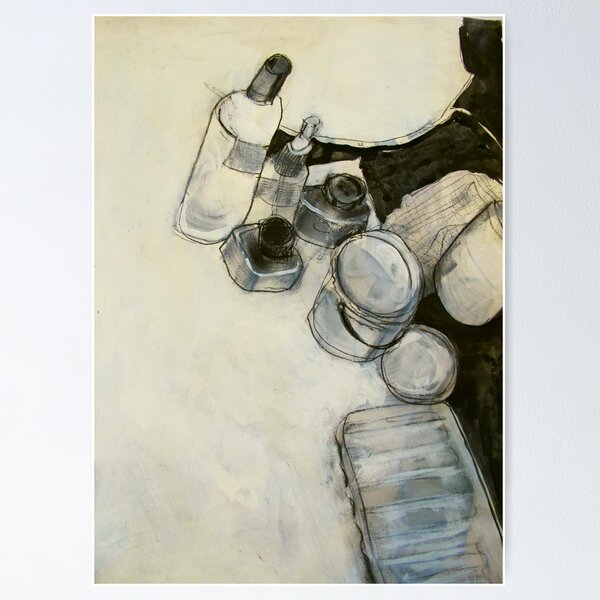 Item preview, ink and paint still life  designed and sold by donna malone.