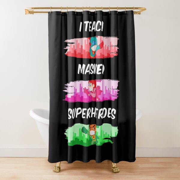 Item preview, I Teach Masked Superheroes Virtual Teaching Teacher designed and sold by yeknow.