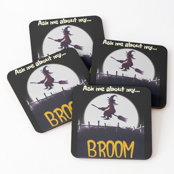 Item preview, Ask Me About My Broom Funny Witch Halloween Design designed and sold by up4tee.