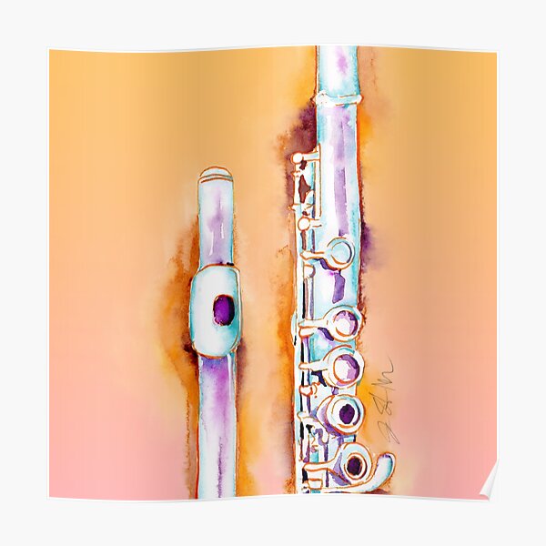 Flute Mouthpiece Poster