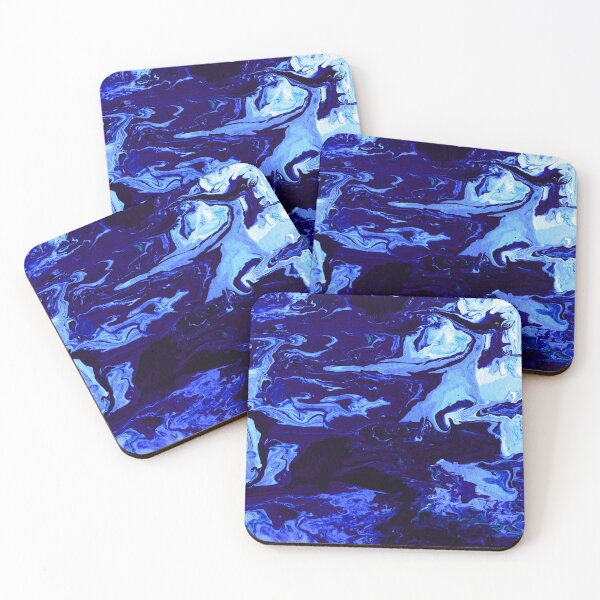 Item preview, Blue Slime Marble Fluid art designed and sold by xalexiart.