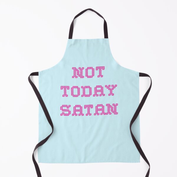 Item preview, Not today, satan - embroidery designed and sold by piastrelli.