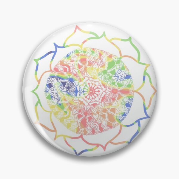 Item preview, Rainbow Pride Intricate Flower Design designed and sold by WhimsyDistrict.