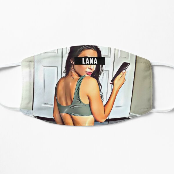 Lana Rhoades Sexy Mascarilla plana