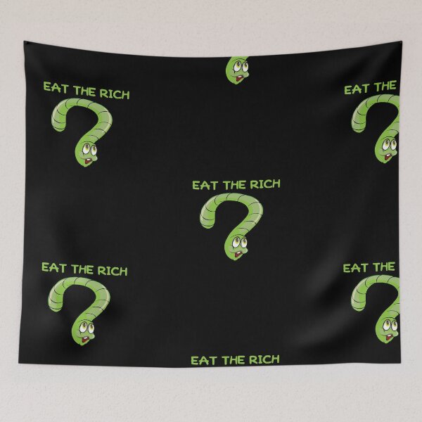 Item preview, Worm on a string eat the rich designed and sold by camelia khaled.