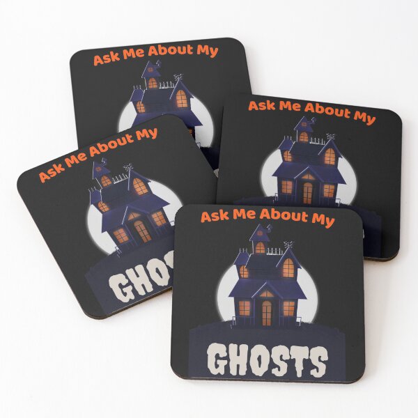 Item preview, Ask Me About My Ghosts Funny Halloween Design designed and sold by up4tee.