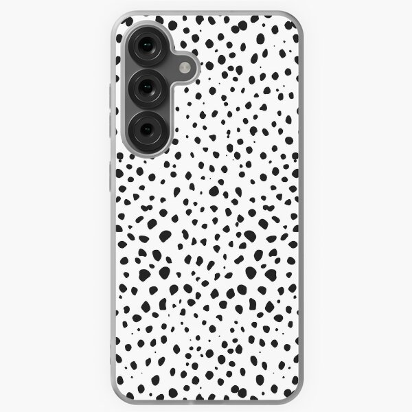 Dalmatian Spots - Black and White Polka Dots Samsung Galaxy Soft Case