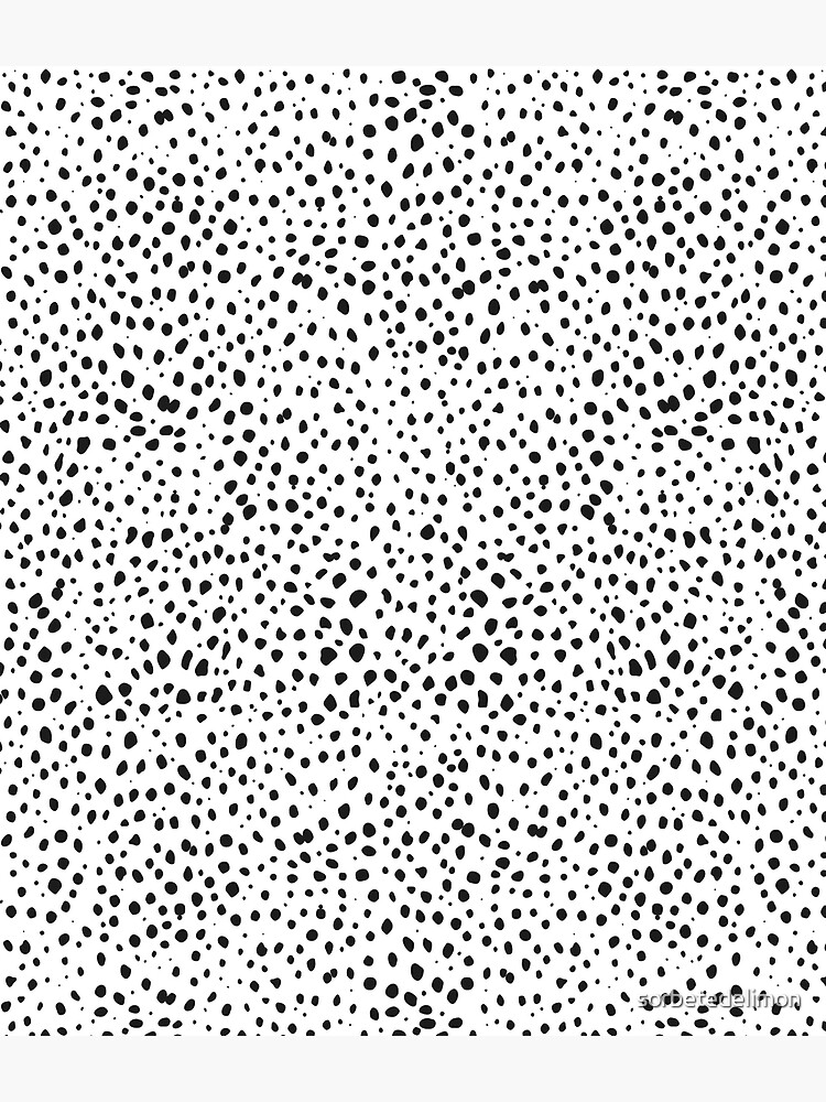 Dalmatian Spots - Black and White Polka Dots by sorbetedelimon